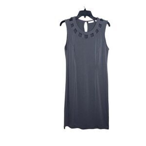 New York & Company EUC Grey Cutout Dress M‎